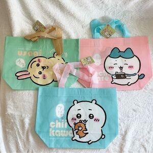 Brand new Chiikawa hachiware usagi Tote Bags Set of 3 rare items